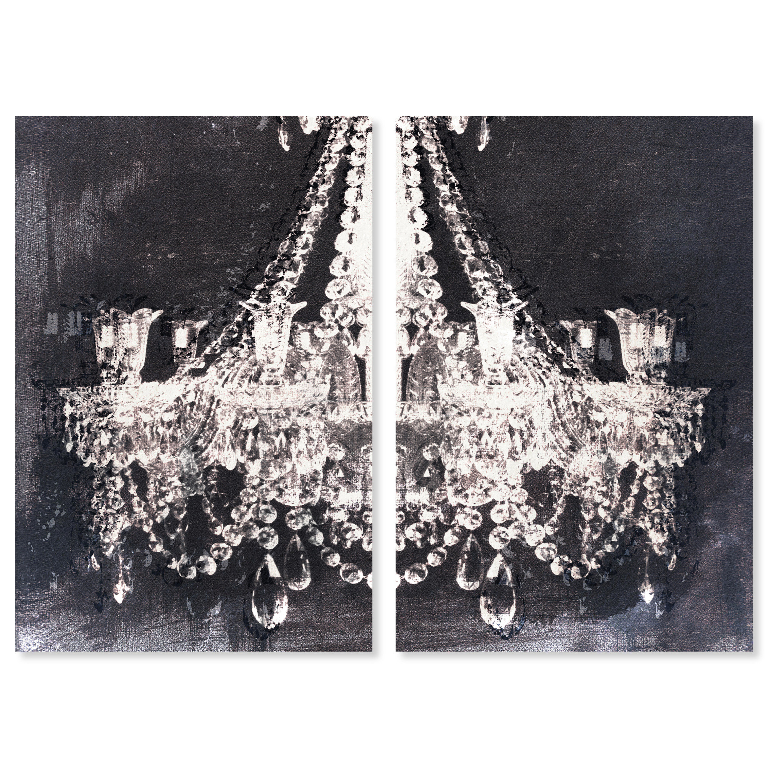 Oliver Gal Fashion And Glam " Fashion And Glam 'Black Chandelier Two